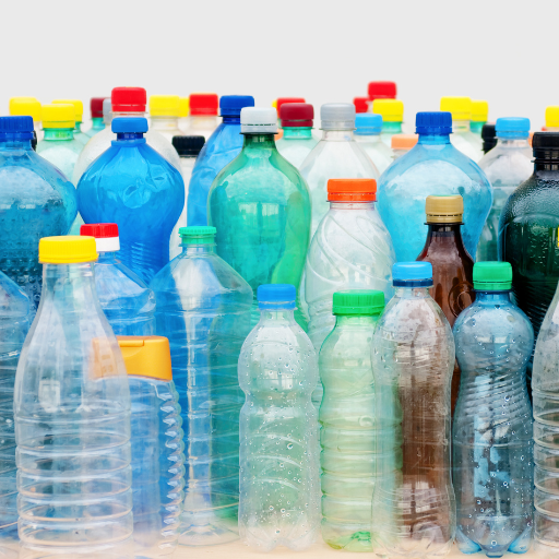 Which industries primarily use PET and PP plastics