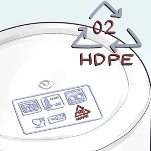How can consumers identify food-grade HDPE plastics when shopping