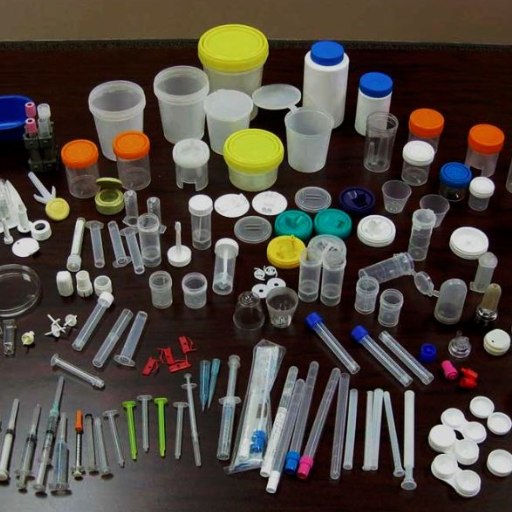 What are the typical melting points of common plastic materials