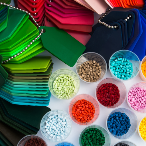 How are different types of plastic made from polymers