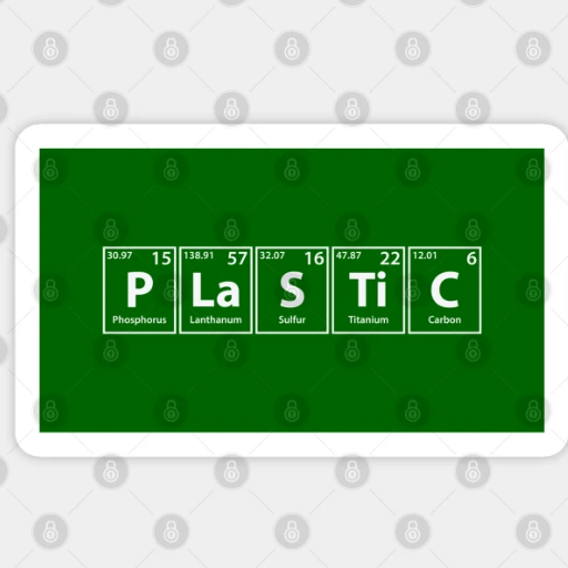 What are the main chemical elements used to make plastic